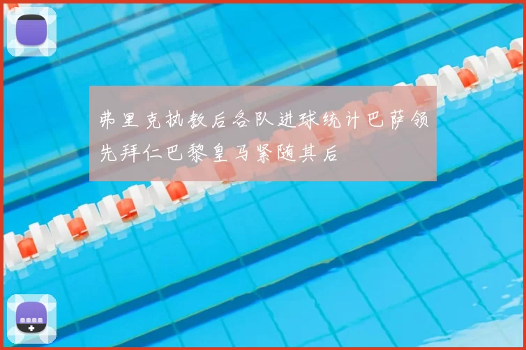 弗里克执教后各队进球统计巴萨领先拜仁巴黎皇马紧随其后