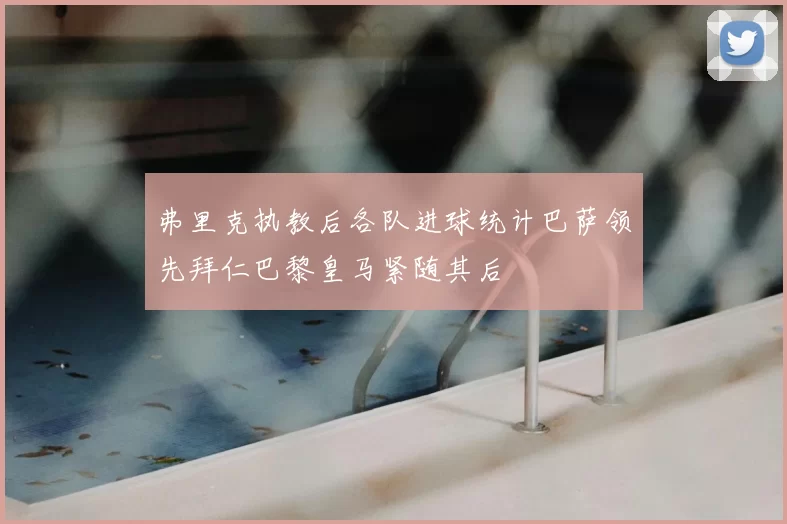 弗里克执教后各队进球统计巴萨领先拜仁巴黎皇马紧随其后